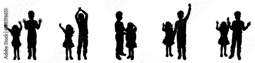 boy and girl silhouette