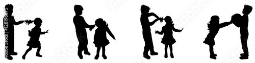 boy and girl silhouette