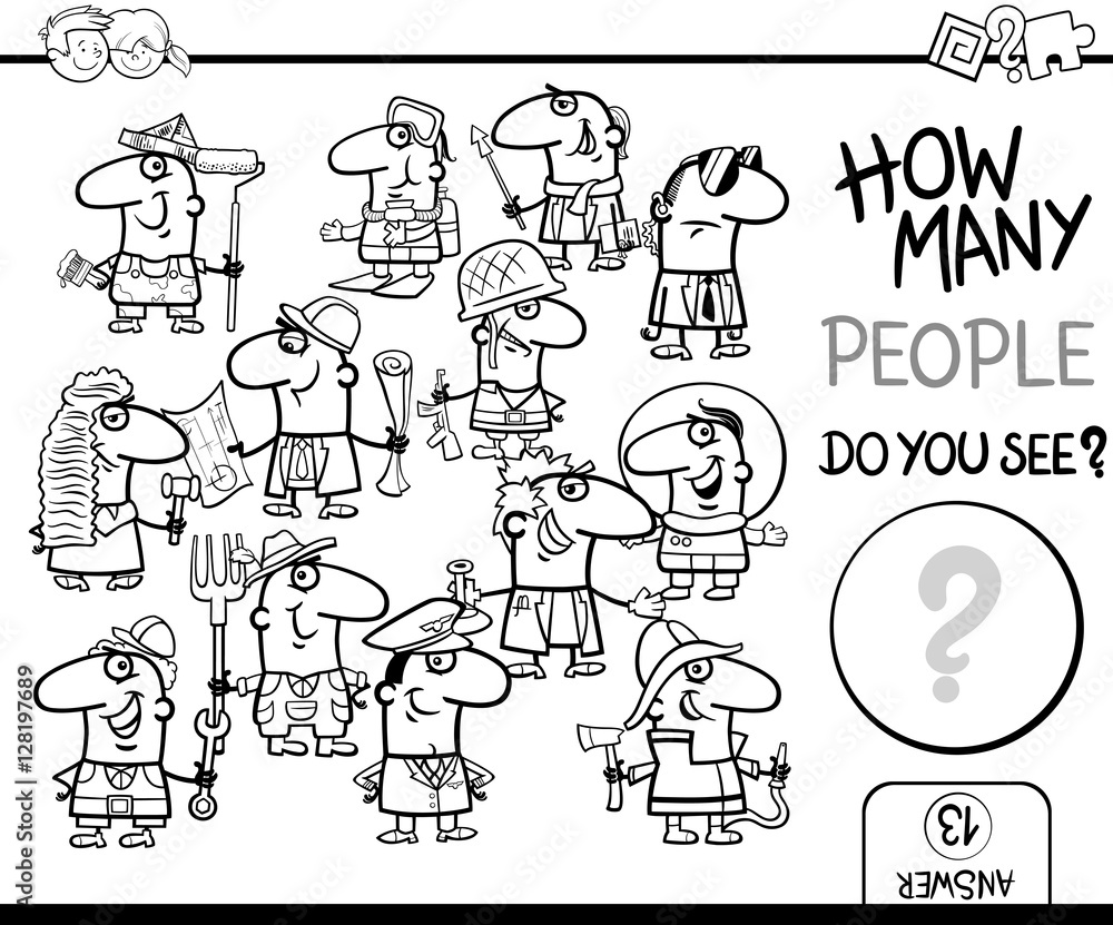 counting people coloring book counting people coloring book