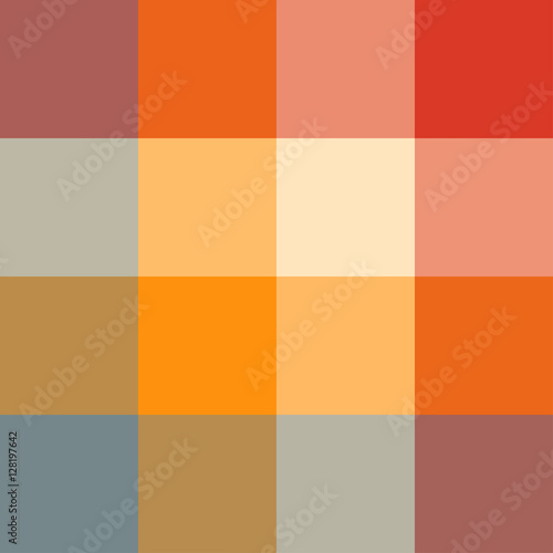 Vector background Illustration abstract squares seamless pattern © KozyrevaElena