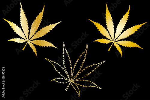 cannabis, cannabis leaf set,