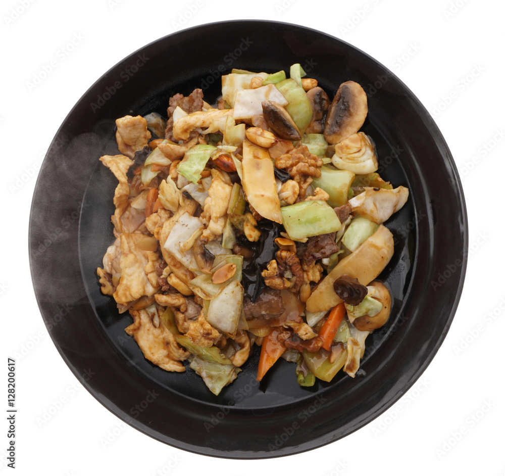 Chinese food. Chicken pork and veal with vegetables Chinese food. Chicken pork and veal with vegetables