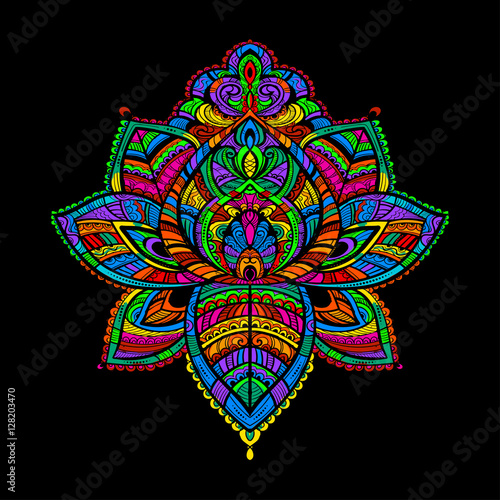 lotos tattoo vector