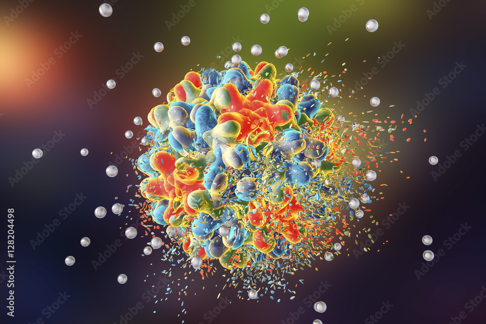 Destruction of hepatitis B virus by silver nanoparticles, 3D ...