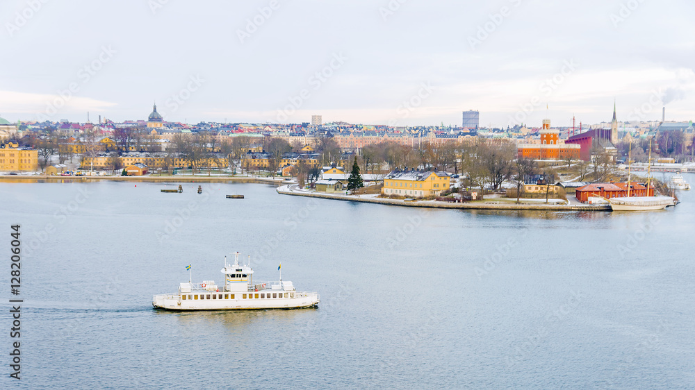 panorama of Stockholm in winter