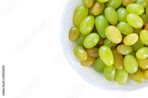 grapes on a white background