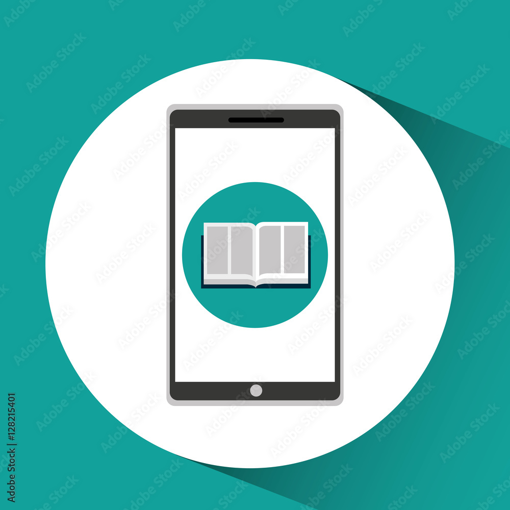 girl app education online e-learning vector illustration eps 10 girl app education online e-learning vector illustration eps 10