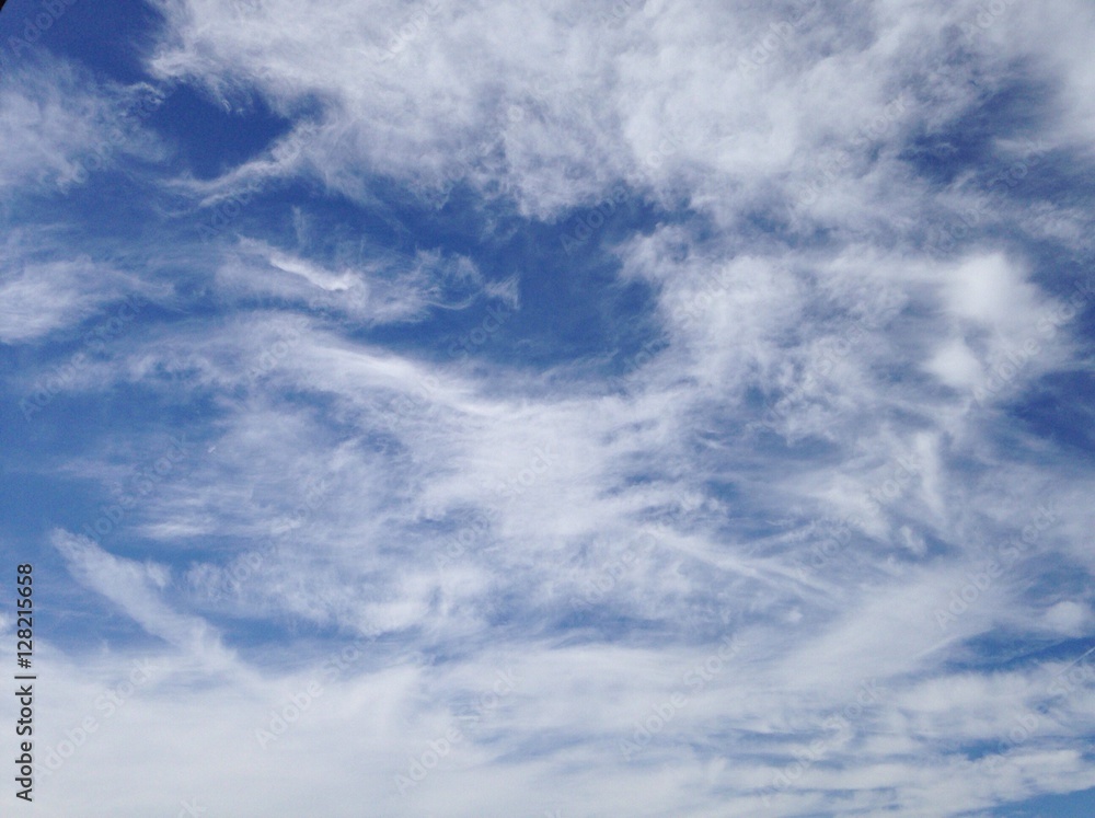 blue sky and white clouds