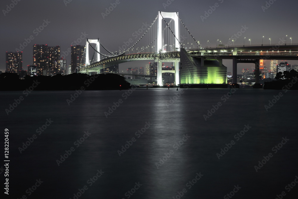 Rainbow Bridge crossing the northern bay. Tokyo-Japan. 8007