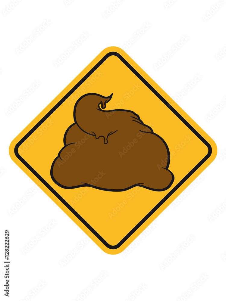 Warning sign danger warning sign caution stinking shit poison heap scotch disgusting common comic cartoon Warning sign danger warning sign caution stinking shit poison heap scotch disgusting common comic cartoon