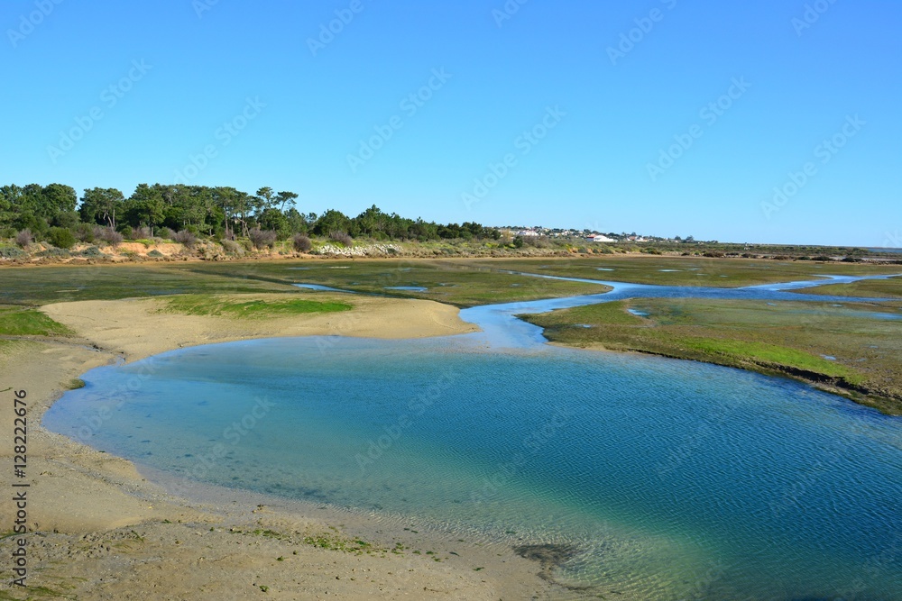 At Quinta de Marim nature reserve - a lagoon system stretching along the Algarve coast in Portugal.
