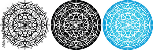 Mandala with Star of David in the center