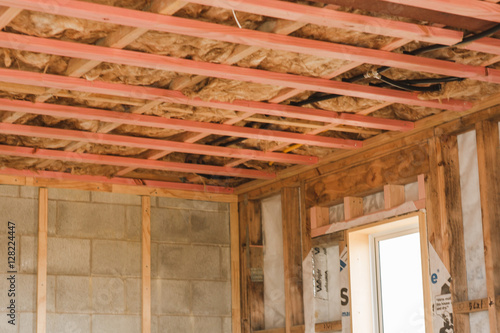 insulation in the construction of the garage