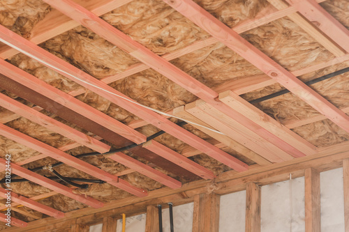 insulation in the construction of the garage