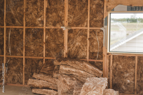 insulation in the construction of the garage
