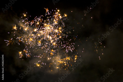 Quadro em tela Fireworks background
