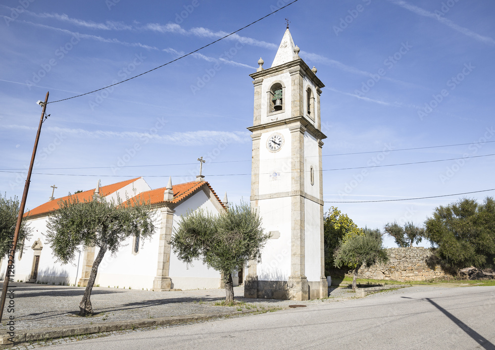Obraz premium parish church in Medelim town, Idanha a Nova, Castelo Branco district, Portugal