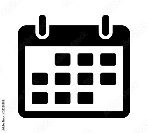 Calendar or appointment schedule flat icon icon for apps and websites  photo