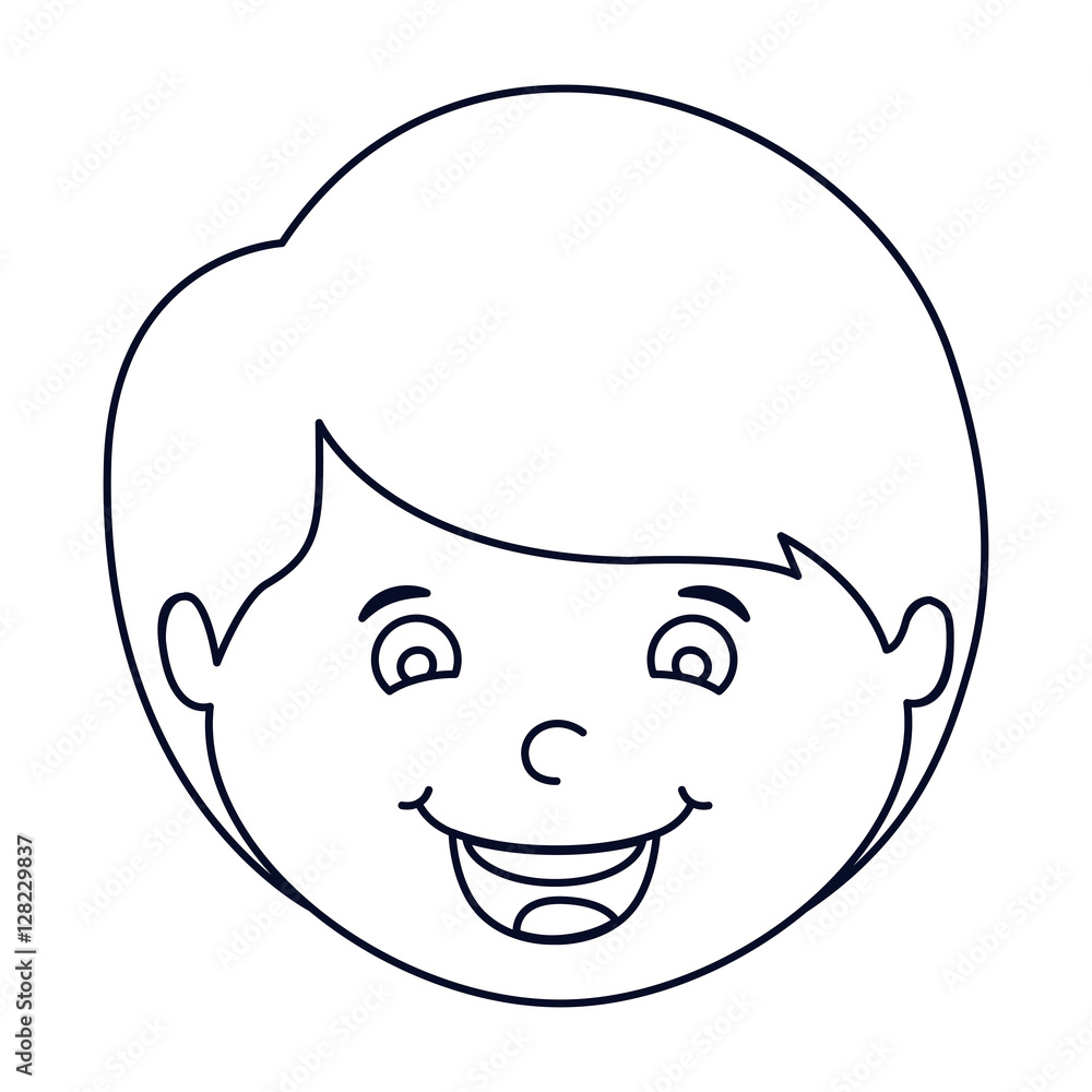 Boy cartoon icon. Kid childhood little people and person theme. Isolated design. Vector illustration Boy cartoon icon. Kid childhood little people and person theme. Isolated design. Vector illustration