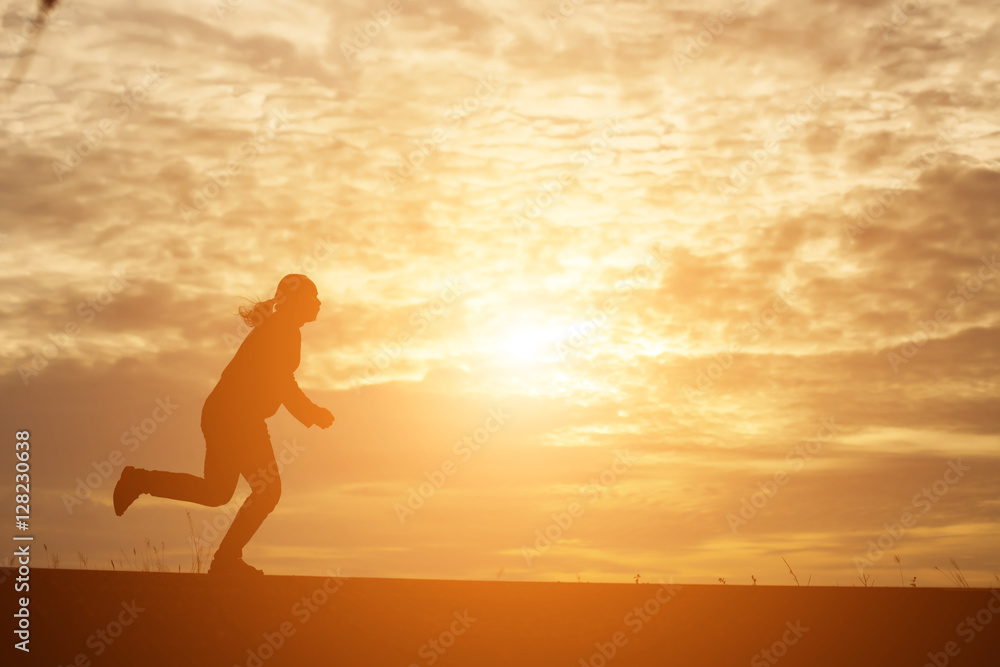 Man in the sunset Man in the sunset