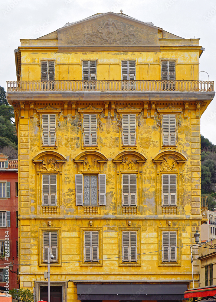 Yellow building