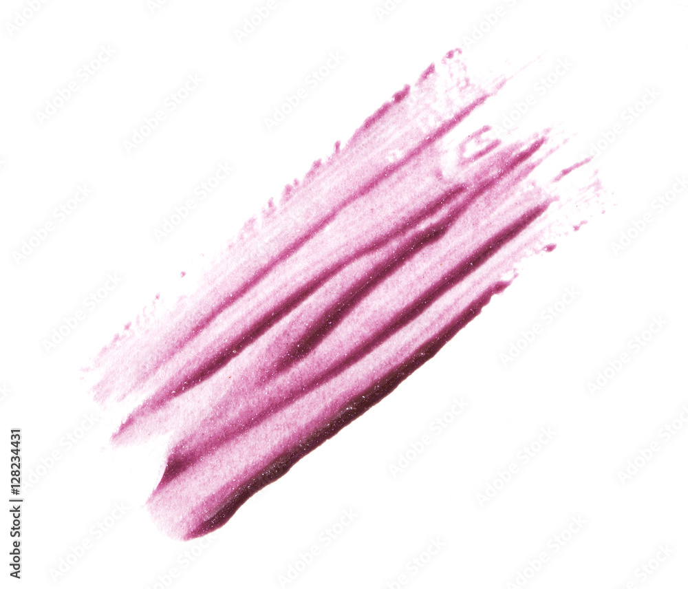 Violet color lip gross stroke on background Violet color lip gross stroke on background