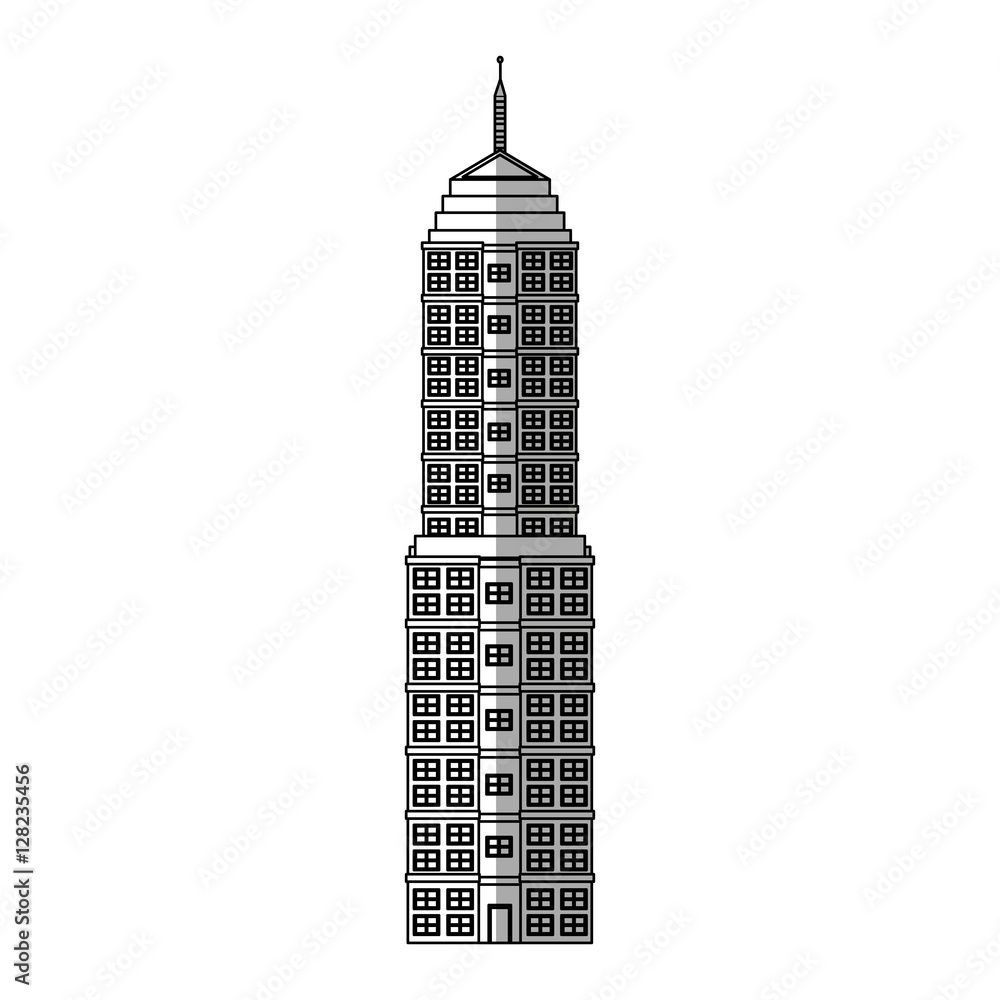 Tower building icon. Architecture urban modern and metropolis theme. Isolated design. Vector illustration Tower building icon. Architecture urban modern and metropolis theme. Isolated design. Vector illustration