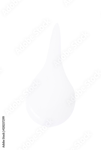 Cosmetic gel in abstract shape on background