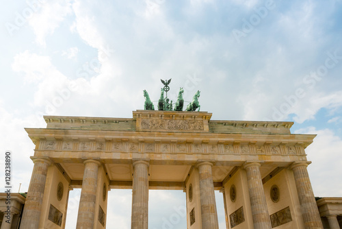 Brandenburg Gate (Brandenburger Tor), famous landmark in Berlin,