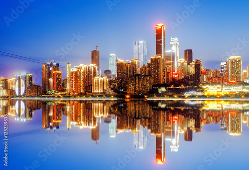 China Chongqing City Lights © gui yong nian