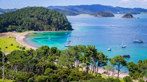View on Bay of Islands New Zealand photo