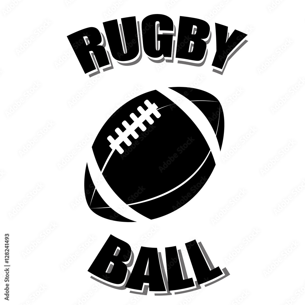 Vector black Football icon on white background. Stock Vector | Adobe Stock
