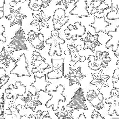 Graphic Christmas gingerbread