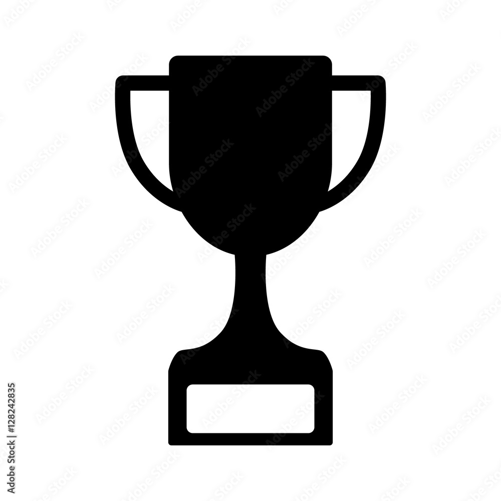 Winning trophy or championship trophy flat icon for apps and websites Winning trophy or championship trophy flat icon for apps and websites