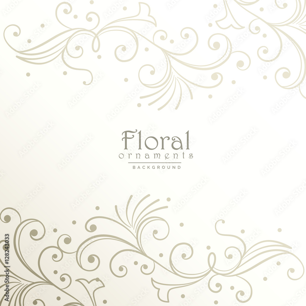 elegant floral decoration background design elegant floral decoration background design