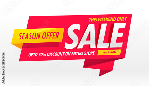 amazing sale banner promotional template for brand advertisement