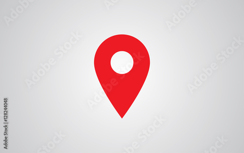 Free Download Map pin flat design style modern icon, pointer minimal vector symbol, marker sign - GFXLoad