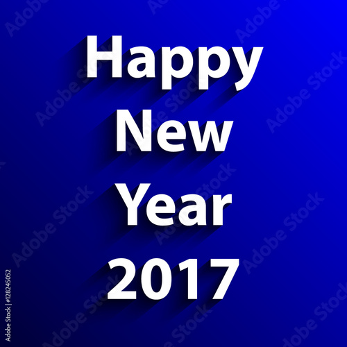Happy New Year 2017 text design