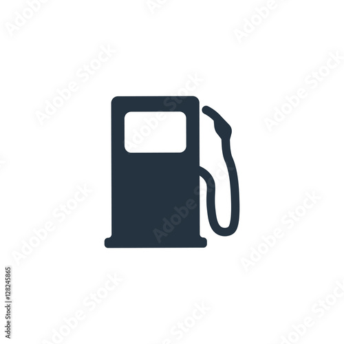 fuel station, gun, isolated icon on white background, auto servi