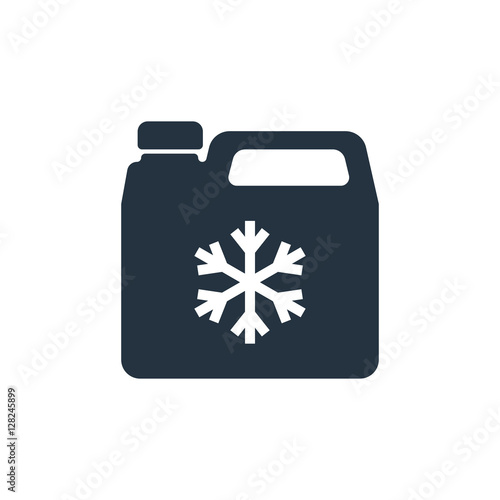 antifreeze jerrycan,  isolated icon on white background, auto se photo