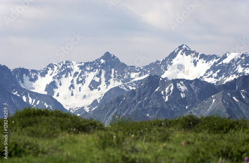 Alpine landscape in Altai Mountains, Siberia, Russian Federation