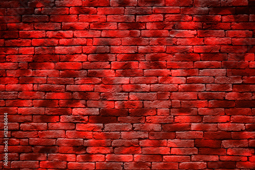 retro red boekh brick wall background - can use to display or montage on product
