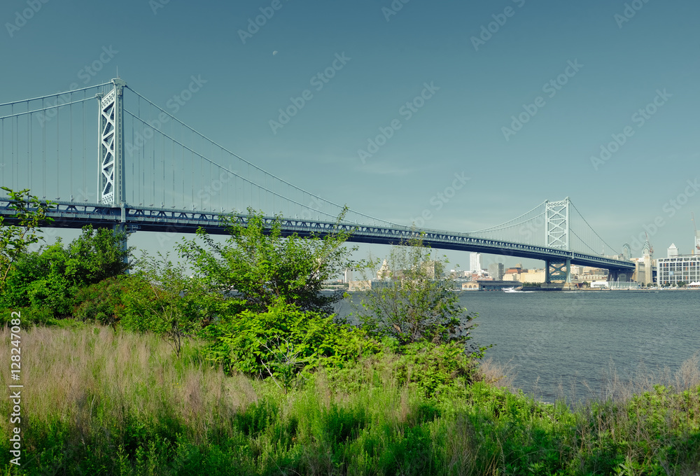 Benjamin Franklin Bridge. Philadelphia, Pennsylvania.