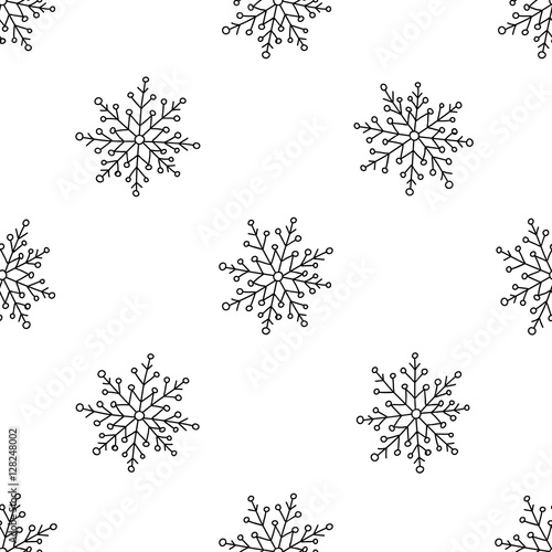 snowflakes seamless pattern light 1