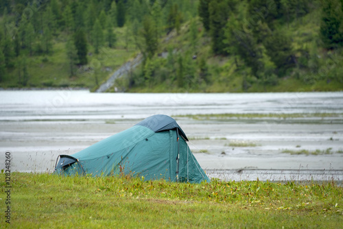 Camping place in Altai Mountains, Russian Federation