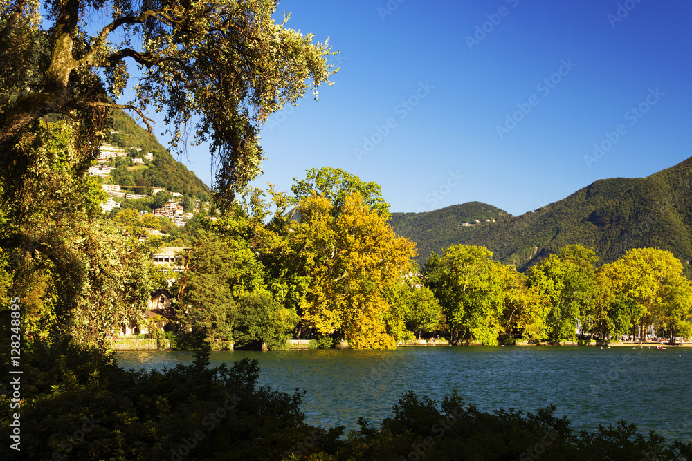 Cityscape of Lugano, Canton of Ticino, Switzerland Cityscape of Lugano, Canton of Ticino, Switzerland