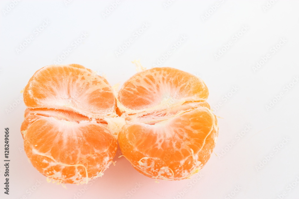 皮を剥いた蜜柑 皮を剥いた蜜柑