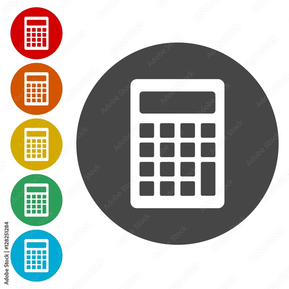 Calculator icon, vector illustration Calculator icon, vector illustration