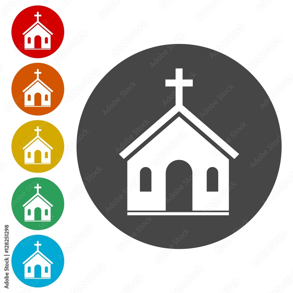 Vector church icon Vector church icon