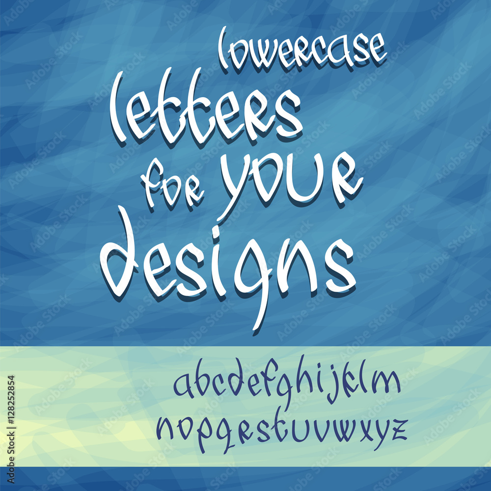 lowercase letters vector